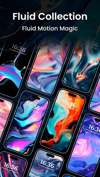 Magic Fluid Live Wallpapers ۵D - عکس برنامه موبایلی اندروید