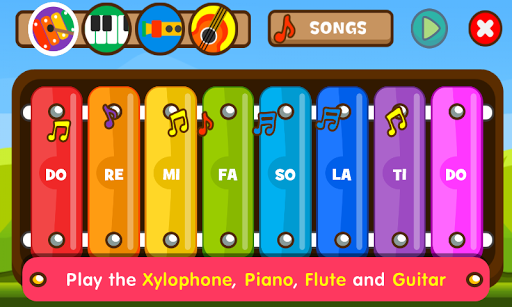Learn Music & Songs Xylophone - عکس برنامه موبایلی اندروید