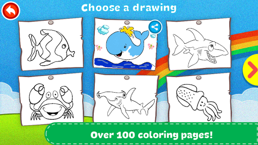Paint and Learn Animals - Image screenshot of android app