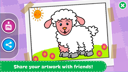 Paint and Learn Animals - Image screenshot of android app