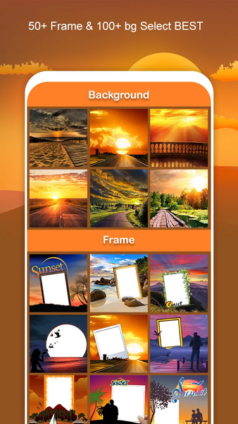 Sunset Photo Editor - عکس برنامه موبایلی اندروید