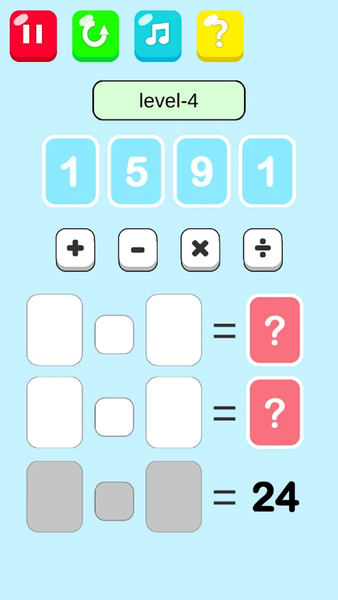 Synthesis 24-Arithmetic Game - عکس بازی موبایلی اندروید