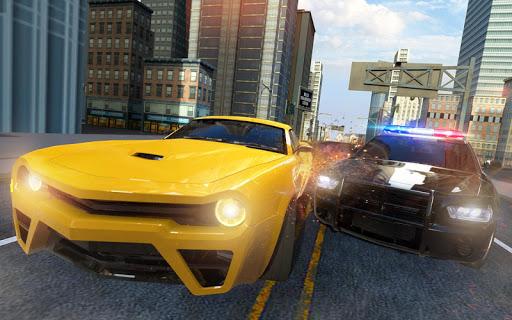 Police Car Chase: Highway Pursuit Shooting Getaway - Gameplay image of android game