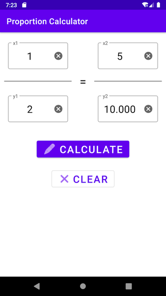 Proportion Calculator - عکس برنامه موبایلی اندروید