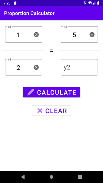 Proportion Calculator - عکس برنامه موبایلی اندروید