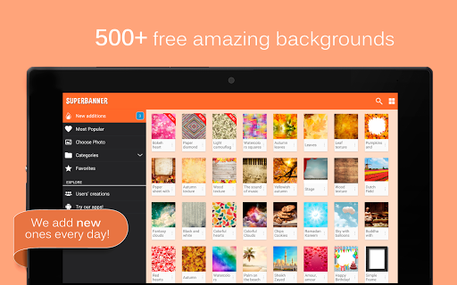SuperBanner - Text Banners - Image screenshot of android app