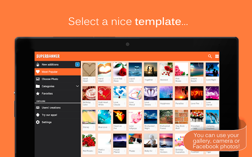 SuperBanner - Text Banners - Image screenshot of android app