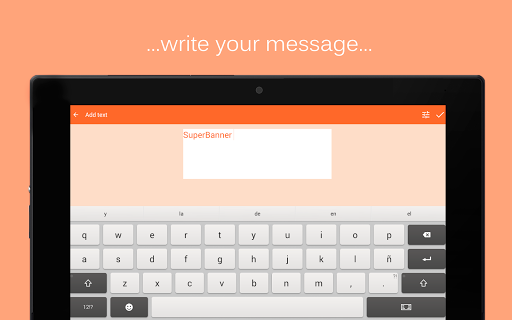 SuperBanner - Text Banners - Image screenshot of android app