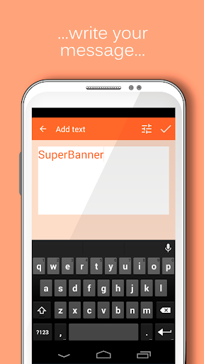 SuperBanner - Text Banners - Image screenshot of android app