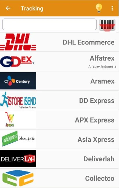 Parcel Tracker - Image screenshot of android app