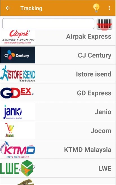 Parcel Tracker - Image screenshot of android app