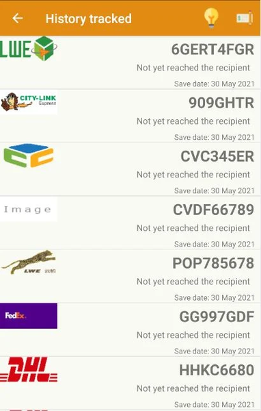 Parcel Tracker - Image screenshot of android app