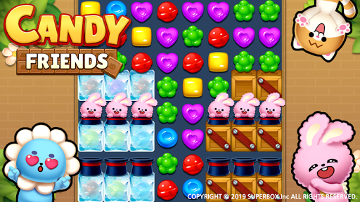 Candy Friends : Match 3 - Gameplay image of android game