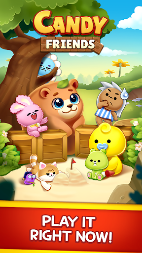 Candy Friends : Match 3 - Gameplay image of android game