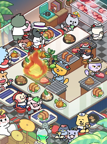 Catstaurant : Cat Chefs - Gameplay image of android game