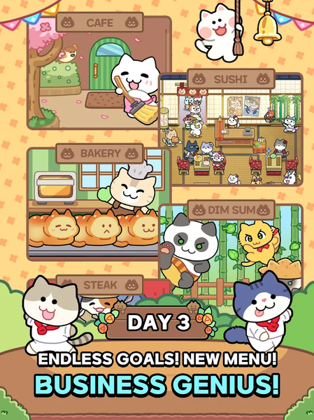 Catstaurant : Cat Chefs - Gameplay image of android game