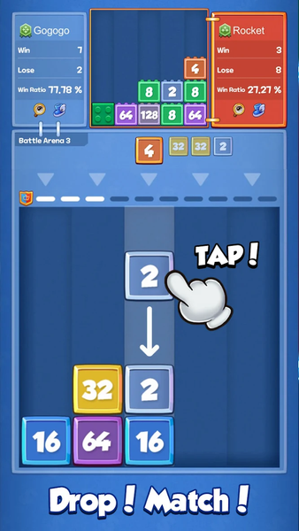 Drop Battle: Merge PVP - Gameplay image of android game