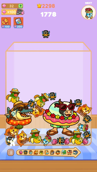 Drop Merge® : Brainrot - Gameplay image of android game