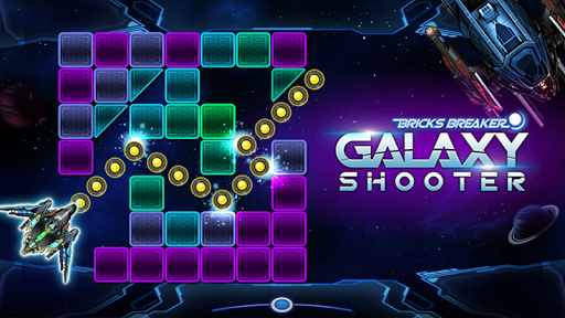 Bricks Breaker Galaxy Shooter - Gameplay image of android game