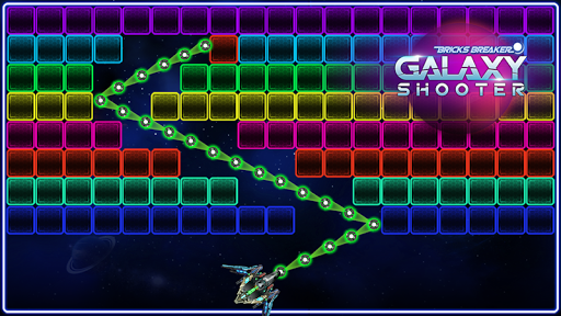 Bricks Breaker Galaxy Shooter - Gameplay image of android game