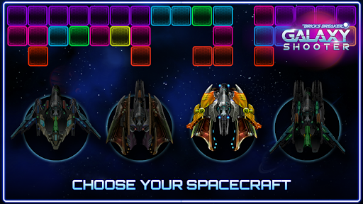 Bricks Breaker Galaxy Shooter - Gameplay image of android game