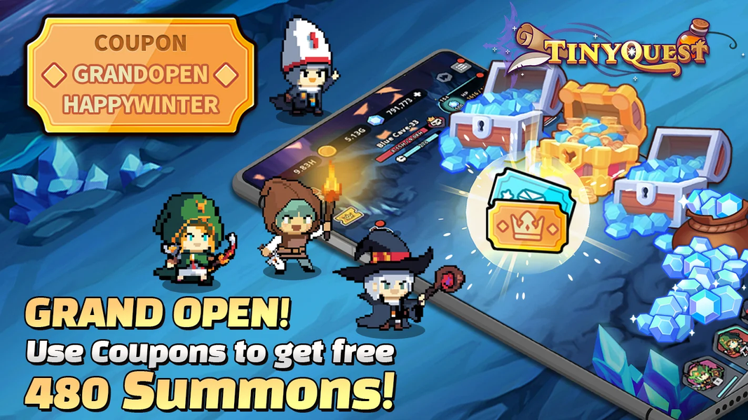 Tiny Quest : 4080 Summon Gift - عکس بازی موبایلی اندروید