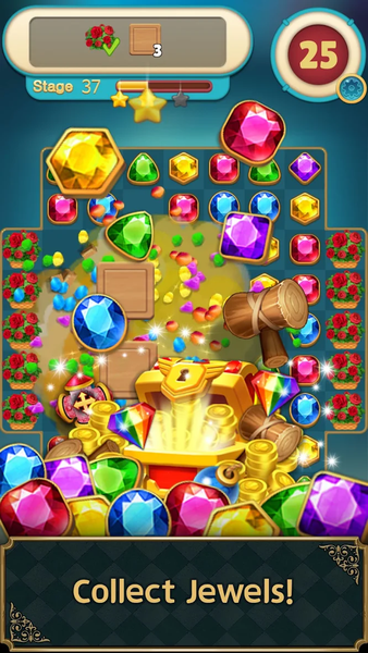 Jewel Friends : Match3 Puzzle - Gameplay image of android game