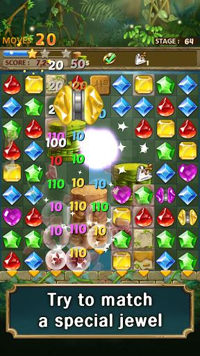 Jewels Jungle : Match 3 Puzzle - Gameplay image of android game