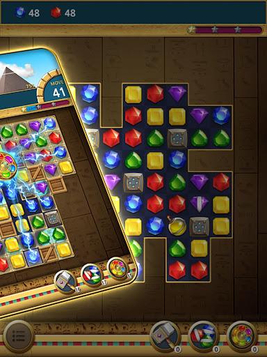 Jewels Pharaoh : Match 3 - Gameplay image of android game