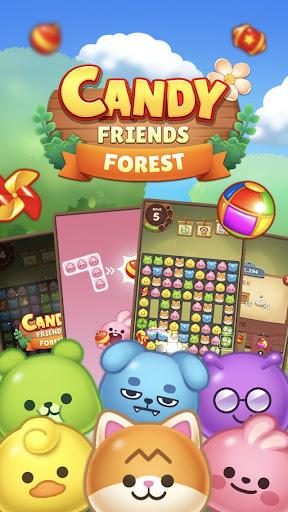 Candy Friends Forest : Match 3 - Gameplay image of android game