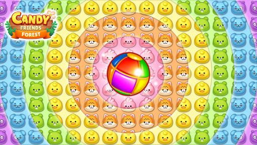 Candy Friends Forest : Match 3 - Gameplay image of android game