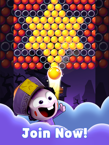 SPOOKIZ PANG: Bubble Shooting - Gameplay image of android game