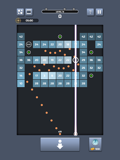 Super Bricks : Bricks Breaker - Gameplay image of android game