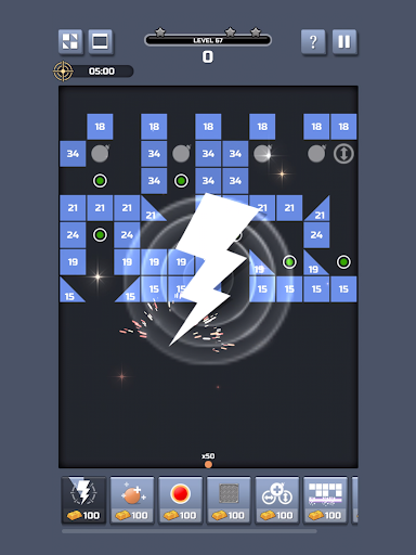 Super Bricks : Bricks Breaker - Gameplay image of android game