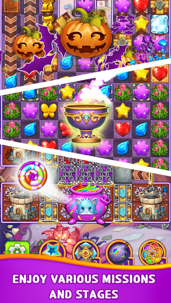 Witch N Magic: Match ۳ Puzzle - عکس برنامه موبایلی اندروید