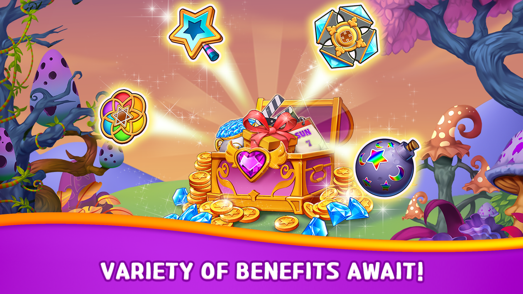 Witch N Magic: Match ۳ Puzzle - عکس برنامه موبایلی اندروید