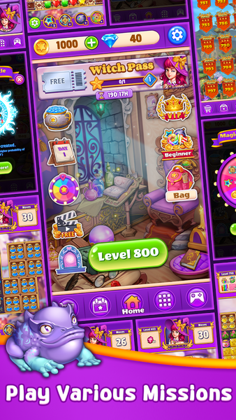 Witch N Magic: Match ۳ Puzzle - عکس برنامه موبایلی اندروید