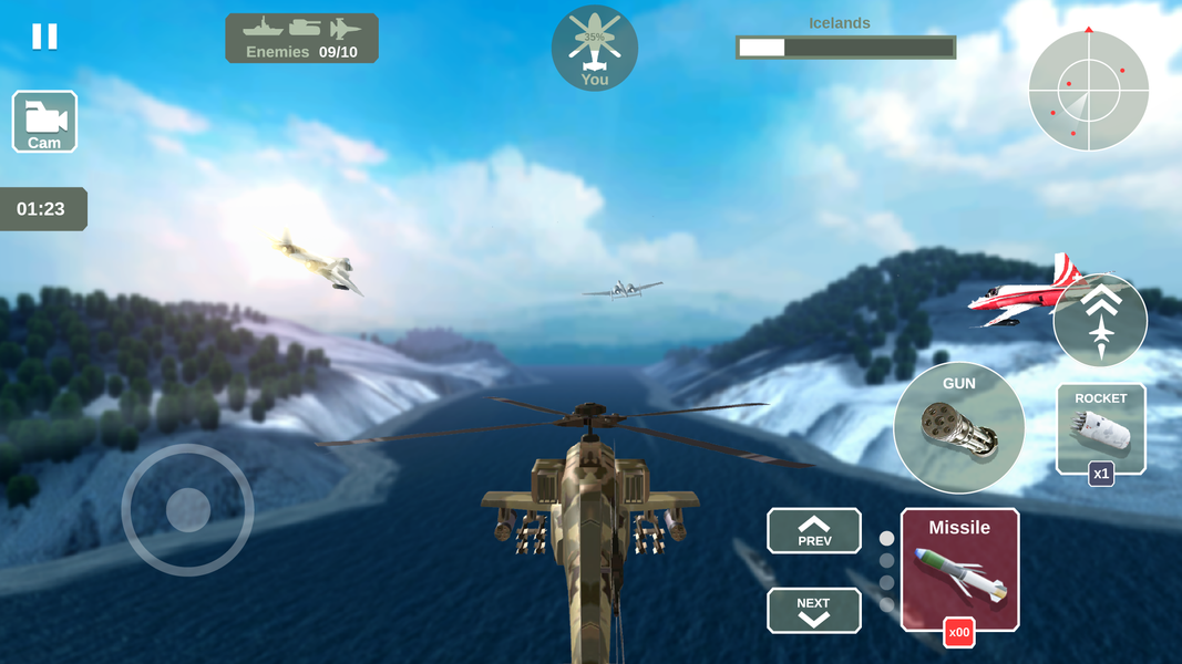 Helicopter Simulator: Warfare - Image screenshot of android app