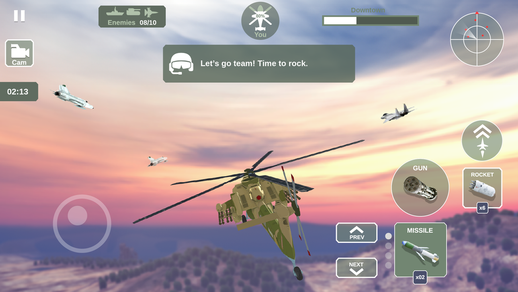 Helicopter Simulator: Warfare - عکس برنامه موبایلی اندروید