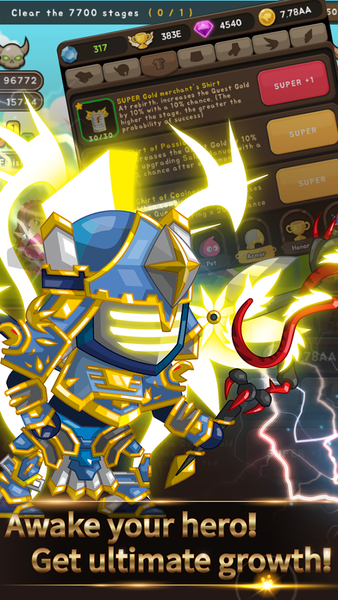 +9 God Blessing Cash Knight - Gameplay image of android game