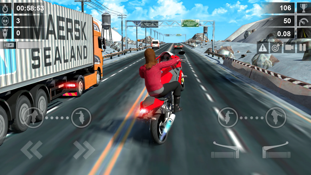 Road Rush - Street Bike Race - عکس بازی موبایلی اندروید