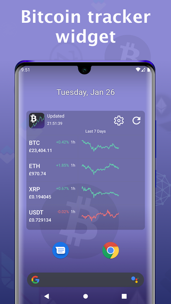 Bitcoin price - Cryptocurrency - عکس برنامه موبایلی اندروید