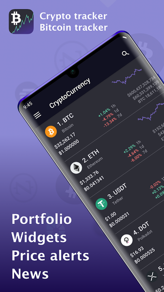 Bitcoin price - Cryptocurrency - Image screenshot of android app