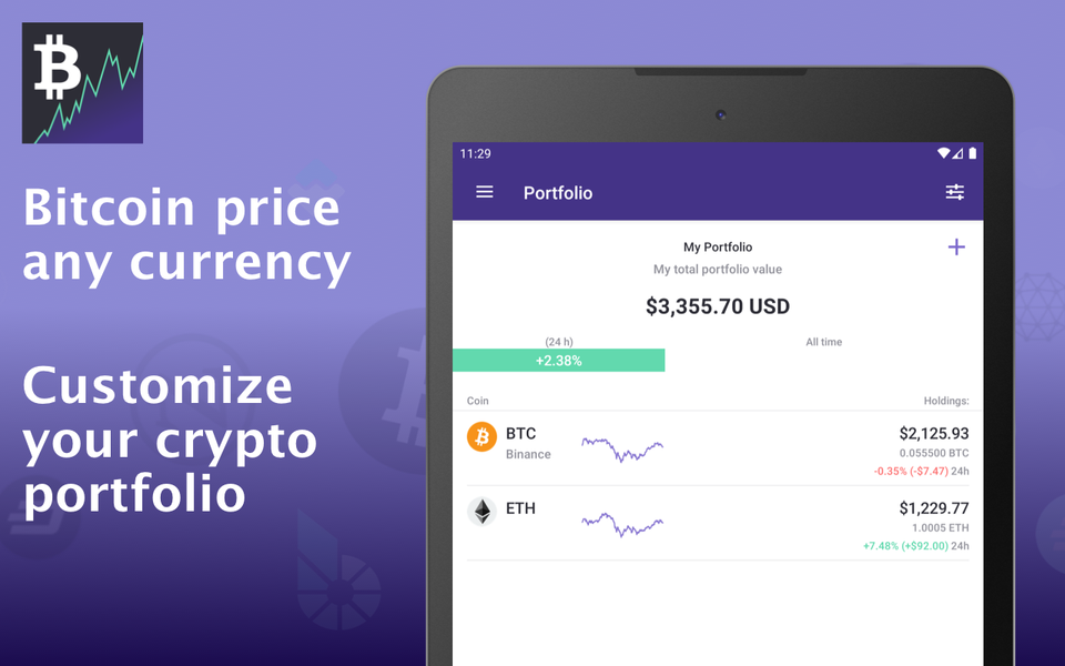 Bitcoin price - Cryptocurrency - عکس برنامه موبایلی اندروید