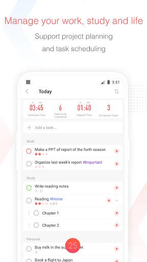 Focus To-Do: Pomodoro & Tasks - عکس برنامه موبایلی اندروید