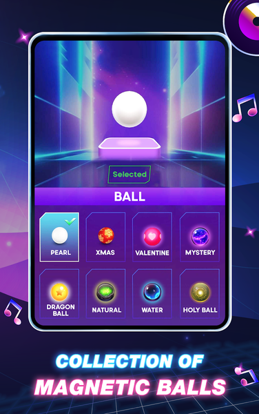 Tiles Hop Fire: EDM Piano Mix - Gameplay image of android game