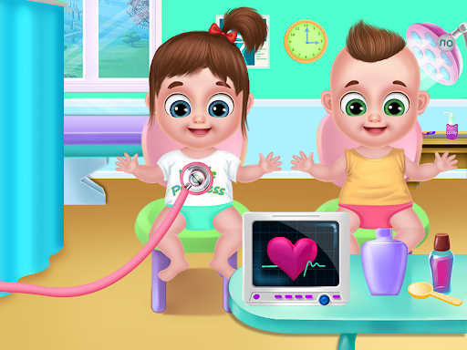 Twins babysitter daycare games - عکس بازی موبایلی اندروید