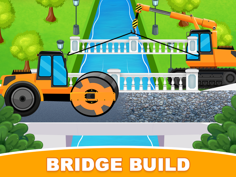Construction Trucks & Vehicles - Gameplay image of android game