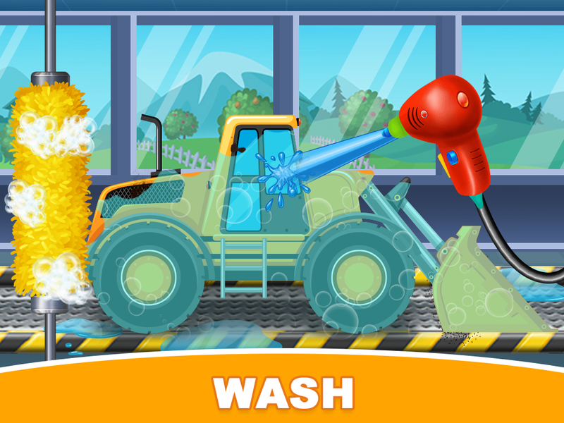 Construction Trucks & Vehicles - Gameplay image of android game