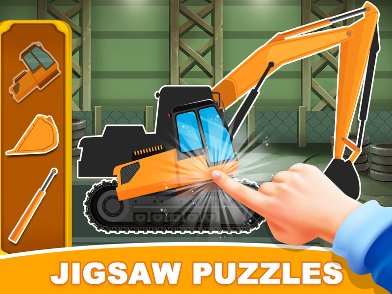 Construction Trucks & Vehicles - Gameplay image of android game